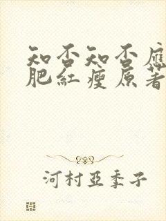 知否知否应是绿肥红瘦原著叫什么