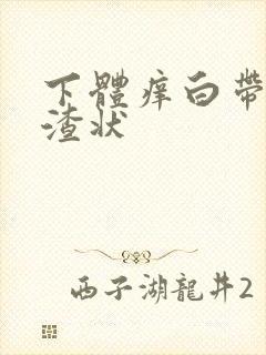 下体痒白带豆腐渣状