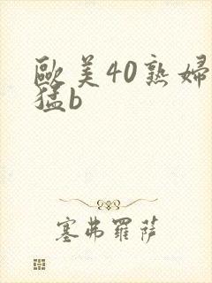 欧美40熟妇性猛b