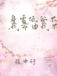 身处低谷不自弃,我命由我不由天的意思