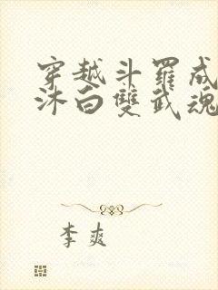 穿越斗罗成为戴沐白双武魂的小说