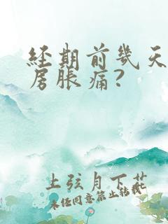 经期前几天会乳房胀痛?