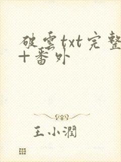 破云txt完整+番外