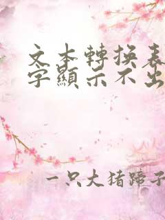 文本转换表格数字显示不出来