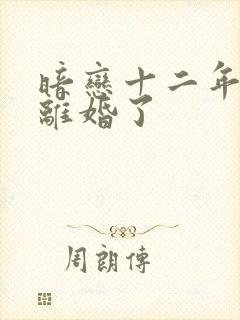 暗恋十二年的他离婚了