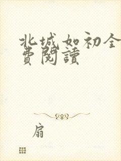 北城如初全文免费阅读