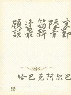 顾清筠陆寒爵小说最新章节免费阅读