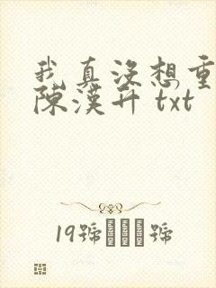 我真没想重生啊陈汉升 txt