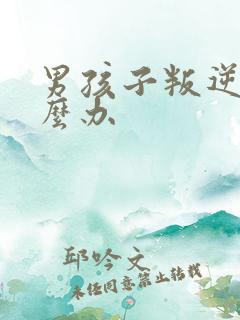 男孩子叛逆期怎么办