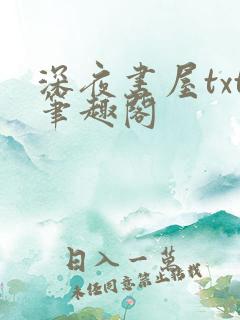 深夜书屋txt笔趣阁
