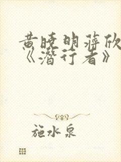 黄晓明蒋欣新剧《潜行者》免费播放