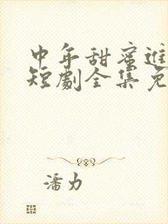 中年甜蜜进行时短剧全集免费播放