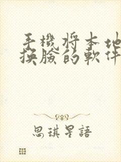 手机将本地视频换脸的软件