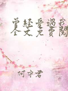曾经爱过我小说全文免费阅读