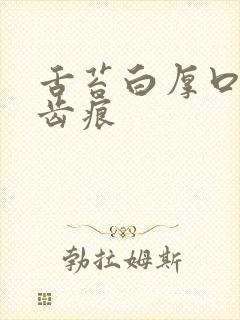舌苔白厚口臭有齿痕