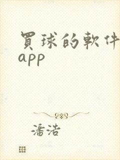 买球的软件推荐app