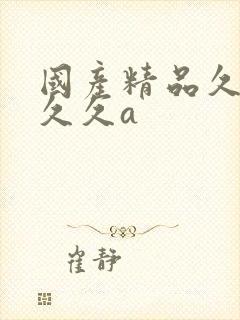 国产精品久久久久久a