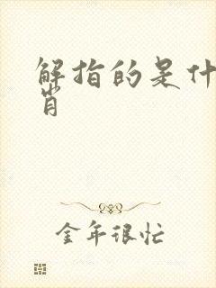 解指的是什么生肖