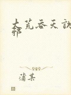 大荒吞天诀柳无邪
