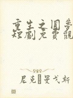 重生之圆梦人生短剧免费观看