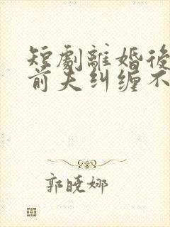 短剧离婚后总裁前夫纠缠不休