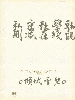 私密教学韩漫无删减在线观看