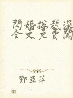 闪婚总裁深深爱全文免费阅读