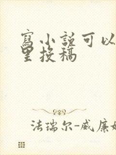 写小说可以在哪里投稿