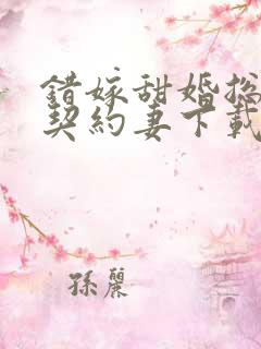 错嫁甜婚总裁的契约妻下载
