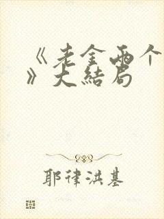 《老金两个儿媳》大结局