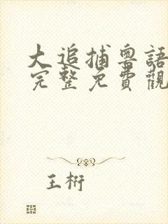 大追捕粤语在线完整免费观看