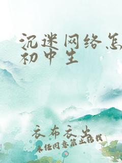 沉迷网络怎么办初中生