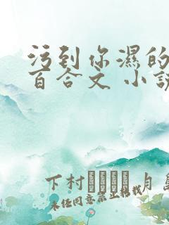 污到你湿的女女百合文 小说