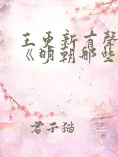 王更新有声小说《明朝那些事儿》