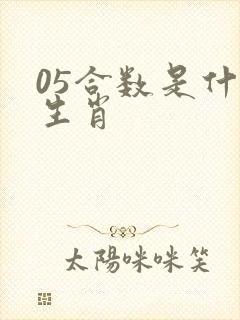 05合数是什么生肖