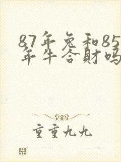 87年兔和85年牛合财吗