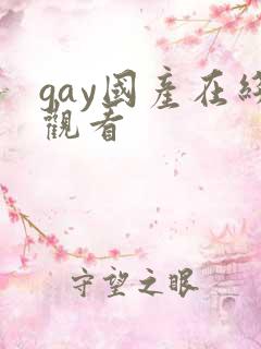 gay国产在线观看