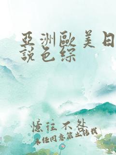 亚洲欧美日韩小说色综