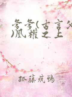 爹爹(古言父女)凰权之上
