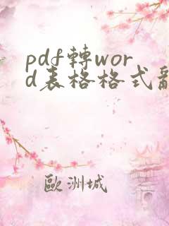 pdf转word表格格式乱了怎么调整