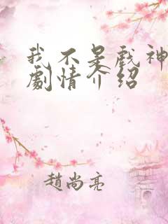 我不是戏神大概剧情介绍