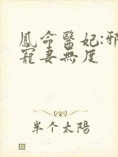 凤命医妃:邪王宠妻无度