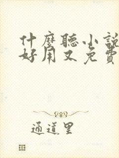 什么听小说软件好用又免费