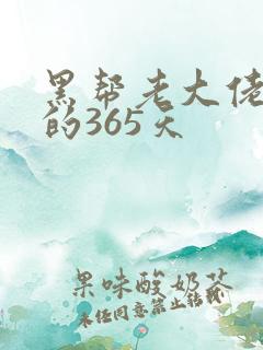 黑帮老大佬和我的365天