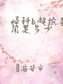 妇科b超检查费用是多少