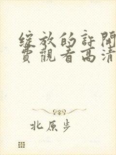 绽放的许开心免费观看高清版