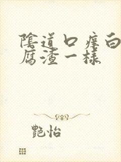 阴道口痒白带豆腐渣一样