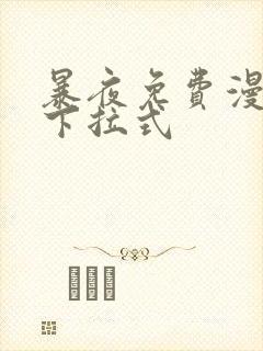暴夜免费漫画网下拉式
