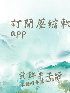 打开压缩软件的app