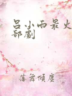 吕小雨最火的十部剧